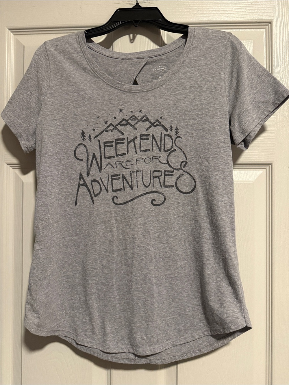 St. John's Bay Gray Active Tee with Interior Logo